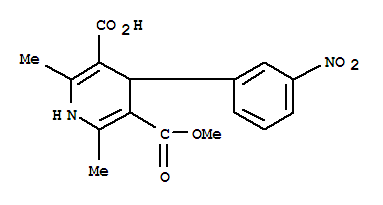 2,6-DIMETHYL-5-METHOXYCARBONYL-4-(3-NITROPHENYL)-1,4-DIHYDROPYRIDINE-3-CARBOXYLICACID