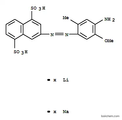 3-[(4-アミノ-5-メトキシ-2-メチルフェニル)アゾ]-1,5-ナフタレンジスルホン酸/リチウム/ナトリウム,(1:x:x)