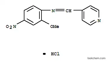 2-메톡시-4-니트로-N-(4-피리디닐메틸렌)벤젠아민 모노하이드로클로라이드 e