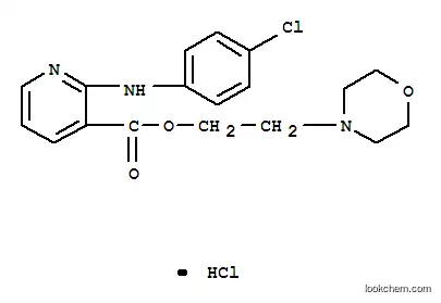 2-((4-클로로페닐)아미노)-3-피리딘카르복실산 2-(4-모르폴리닐)에틸 에스테르 HCl