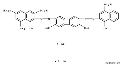 2,7-나프탈렌디술폰산, 5-아미노-4-히드록시-3-[[4'-[(1-히드록시-4-술포-2-나프탈레닐)아조]-3,3'-디메톡시 [1,1' -바이페닐]-4-일]아조]-, 모노리튬이나트륨염
