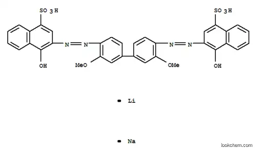 1-나프탈렌술폰산, 3,3'-[(3,3'-디메톡시[1,1'-비페닐]-4,4'-디일)비스(아조)]비스[4-히드록시-, 모노리튬 일나트륨염