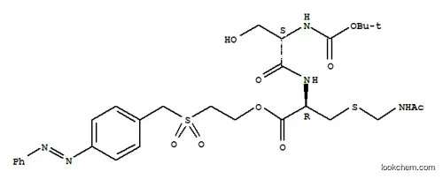 S-[(アセチルアミノ)メチル]-N-[N-[(1,1-ジメチルエトキシ)カルボニル]-L-セリル]-L-システイン2-[[[4-(フェニルアゾ)フェニル]メチル]スルホニル]エチル