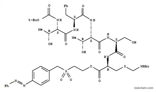 2-[[[4-(페닐아조)페닐]메틸]술포닐]에틸 S-(아세트아미도메틸)-N-[N-[N-[N-[N-(tert-부톡시카르보닐)-L-트레오닐]-3- 페닐-L-알라닐]-L-트레오닐]-L-세릴]-L-시스테네이트