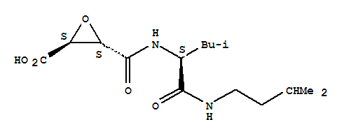 LoxistatinAcid(E-64C);NSC694279;EP475;2-Oxiranecarboxylicacid,3-[[[(1S)-3-methyl-1-[[(3-methylbutyl)amino]carbonyl]butyl]amino]carbonyl]-,(2S,3S)-