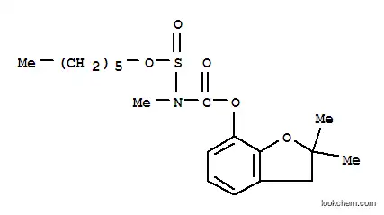 ((헥실옥시)술피닐)메틸카르밤산 2,3-디히드로-2,2-디메틸-7-벤조푸라닐 에스테르