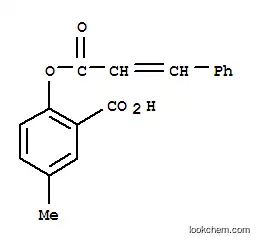 5-メチル-2-[(3-フェニルプロパ-2-エノイル)オキシ]安息香酸