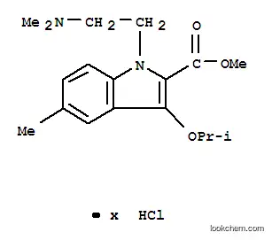 1-(베타-디메틸아미노에틸)-2-메톡시카르보닐-3-이소프로필옥시-5-메틸-인돌-염산염