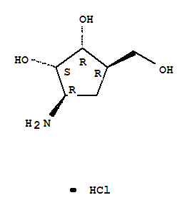 (1R,2S,3R,4R)-2,3-dihydroxy-4-(hydroxymethyl)-1-aminocyclopentanehydrochloride