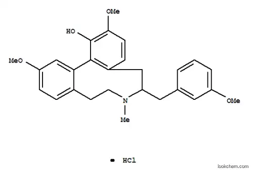 5H-디벤즈(d,f)아조닌-1-올, 6,7,8,9-테트라히드로-2,12-디메톡시-6-((3-메트톡시페닐)메틸)-7-메틸-, 염산염, ( -)-