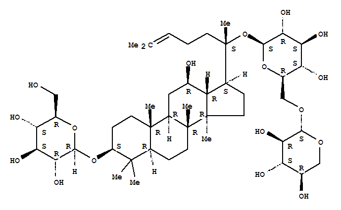 GynostemmaExtract;GynostemmaPentaphyllum;Gypenoside;β-D-Glucopyranoside,(3β,12β)-3-(β-D-glucopyranosyloxy)-12-hydroxydammar-24-en-20-yl6-O-β-D-xylopyranosyl-