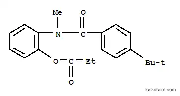 벤즈아미드, 4-(1,1-디메틸에틸)-N-메틸-N-(2-(1-옥소프로폭시)페닐)-