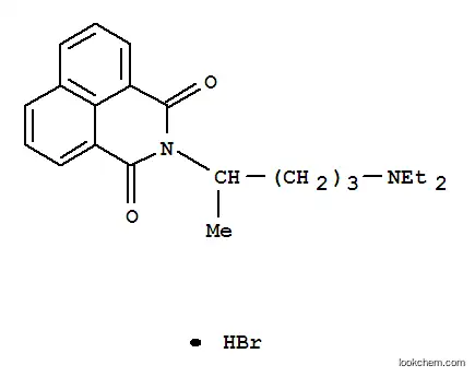 1H-벤즈(데)이소퀴놀린-1,3(2H)-디온, 2-(4-(디에틸아미노)-1-메틸부틸)-, 모노하이드로브로마이드