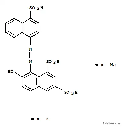 7-히드록시-8-[(4-술포-1-나프틸)아조]나프탈렌-1,3-디술폰산, 칼륨나트륨염