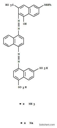 4-[4-[1-ヒドロキシ-6-フェニルアミノ-3-スルホ-2-ナフタレニルアゾ]-1-ナフタレニルアゾ]-1,6-ナフタレンジスルホン酸/アンモニア/ナトリウム