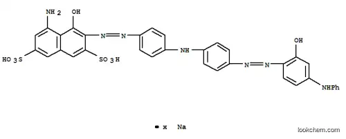 5-アミノ-4-ヒドロキシ-3-[4-[4-[2-ヒドロキシ-4-(フェニルアミノ)フェニルアゾ]フェニルアミノ]フェニルアゾ]-2,7-ナフタレンジスルホン酸/ナトリウム