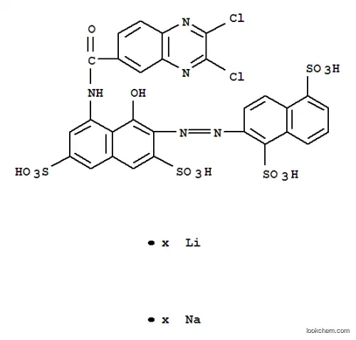 2-[[8-[[(2,3- 디클로로 퀴녹 살린 -6- 일) 카르 보닐] 아미노] -1- 히드 록시 -3,6- 디 술포 -2- 나프 틸] 아조] 나프탈렌 -1,5- 디 술폰산, 리튬 나트륨 염