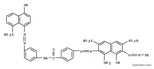 4-アミノ-5-ヒドロキシ-3-[[4-[[[4-[(4-ヒドロキシ-8-スルホ-1-ナフタレニル)アゾ]フェニル]アミノ]カルボニル]フェニル]アゾ]-6-(フェニルアゾ)-2,7-ナフタレンジスルホン酸