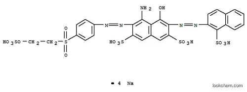 テトラナトリウム=4-アミノ-5-ヒドロキシ-3-{4-[2-(オキシドスルホニルオキシ)エチルスルホニル]フェニルアゾ}-6-(1-スルホナト-2-ナフチルアゾ)-2,7-ナフタレンジスルホナート