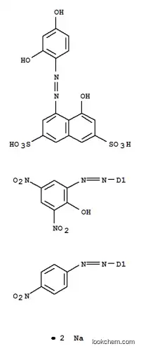 디 소듐 4-[(2,4- 디 히드 록시 페닐) 아조] -5- 히드 록시 나프탈렌 -2,7- 디 술포 네이트, 모노 [(p- 니트로 페닐) 아조] 모노 [(2- 히드 록시 -3,5- 디 니트로 페닐) 아조] 유도체