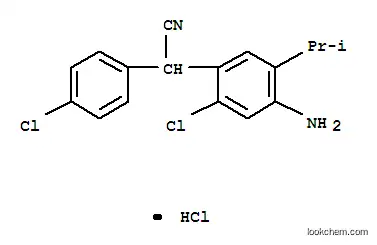 4-アミノ-2-クロロ-α-(4-クロロフェニル)-5-(1-メチルエチル)ベンゼンアセトニトリル?塩酸塩