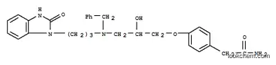 2-[4-(3-{ベンジル[3-(2-オキソ-2,3-ジヒドロ-1H-1,3-ベンゾジアゾール-1-イル)プロピル]アミノ}-2-ヒドロキシプロポキシ)フェニル]アセトアミド