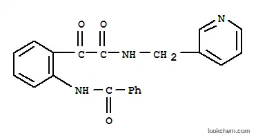 벤젠아세트아미드, 2-(벤조일아미노)-알파-옥소-N-(3-피리디닐메틸)-