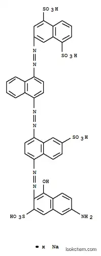3-[[4-[[4-[(6-アミノ-1-ヒドロキシ-3-スルホ-2-ナフタレニル)アゾ]-7-スルホ-1-ナフタレニル]アゾ]-1-ナフタレニル]アゾ]-1,5-ナフタレンジスルホン酸/ナトリウム