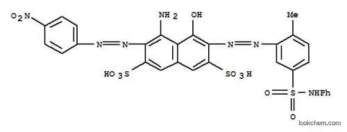 4-アミノ-5-ヒドロキシ-6-[[2-メチル-5-[(フェニルアミノ)スルホニル]フェニル]アゾ]-3-[(4-ニトロフェニル)アゾ]-2,7-ナフタレンジスルホン酸