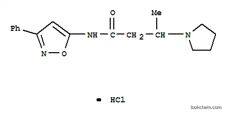1-피롤리딘프로판아미드, 베타-메틸-N-(3-페닐-5-이속사졸릴)-, 모노염산염