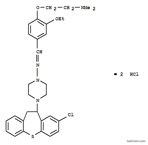 1-피페라진아민, 4-(8-클로로-10,11-디히드로디벤조(b,f)티에핀-10-일)-N-((4-(2-(디메틸아미노)에톡시)-3-에톡시페닐)메틸렌)- , 디히드로클로라이드, 수화물