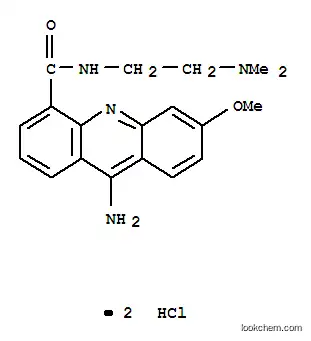 9- 아미노 -N- (2- (디메틸 아미노) 에틸) -6- 메 톡시 -4- 아 크리 딘 카르 복사 미드 디 염산염