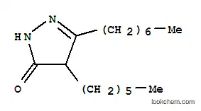 3-ヘプチル-4-ヘキシル-4,5-ジヒドロ-1H-ピラゾール-5-オン