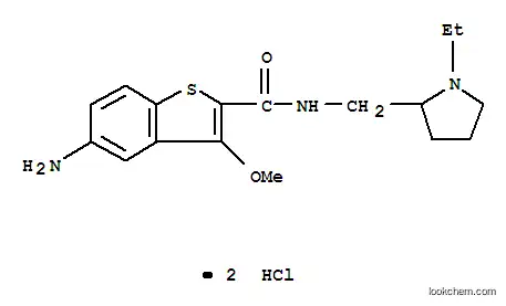 5-アミノ-N-[(1-エチルピロリジン-2-イル)メチル]-3-メトキシベンゾ[b]チオフェン-2-カルボアミド?2塩酸塩