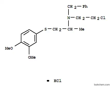 N- (2- 클로로 에틸) -N- [2-[(3,4- 디메 톡시 페닐) 티오] -1- 메틸 에틸] 벤젠 메탄 아민 염산염