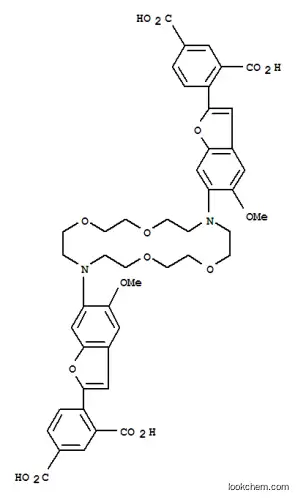 4,4′-[1,4,10,13-テトラオキサ-7,16-ジアザシクロオクタデカン-7,16-ジイルビス(5-メトキシ-6,2-ベンゾフランジイル)]ビス(1,3-ベンゼンジカルボン酸)