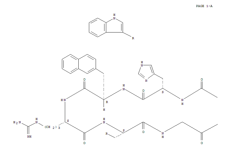 Acetyl-(Cys3,Nle4,Arg5,D-2-Nal7,Cys11)-α-MSH(3-11)amide