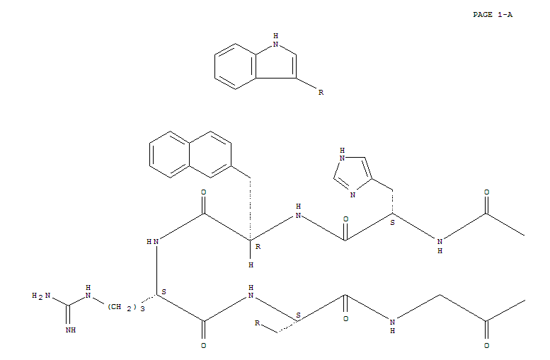 Acetyl-(Cys3,Nle4,Arg5,D-2-Nal7,Cys11)-α-MSH (3-11) amide