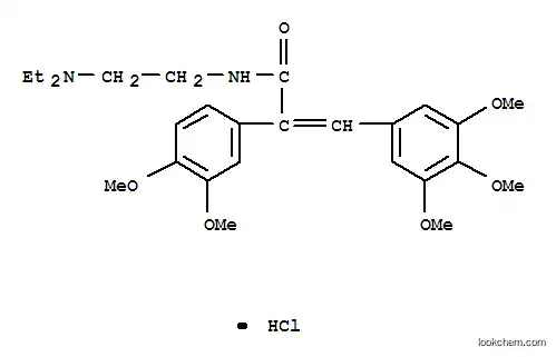 N- [2- (디 에틸 아미노) 에틸] -3,4- 디메 톡시-알파-[(3,4,5- 트리 메 톡시 페닐) 메틸렌] 페닐 아세트 아미드 모노 하이드로 클로라이드