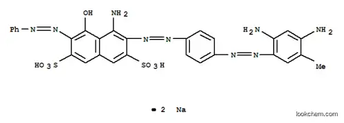 4-アミノ-3-[p-(2,4-ジアミノ-5-メチルフェニルアゾ)フェニルアゾ]-5-ヒドロキシ-6-(フェニルアゾ)-2,7-ナフタレンジスルホン酸二ナトリウム