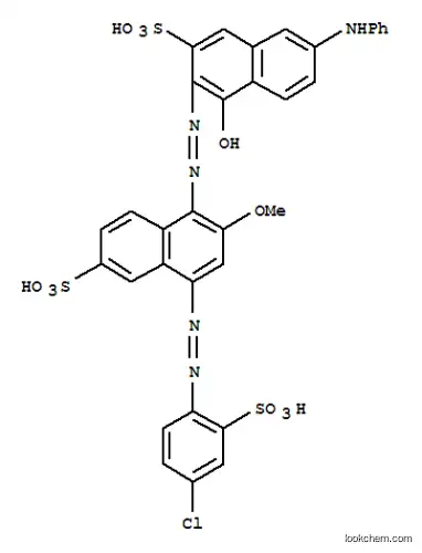 3-[[4-[(4-クロロ-2-スルホフェニル)アゾ]-2-メトキシ-6-スルホナフタレン-1-イル]アゾ]-4-ヒドロキシ-7-(フェニルアミノ)-2-ナフタレンスルホン酸