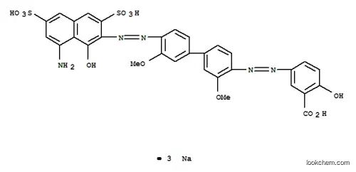 5-[[4′-[(8-アミノ-1-ヒドロキシ-3,6-ジスルホ-2-ナフチル)アゾ]-3,3′-ジメトキシ-1,1′-ビフェニル-4-イル]アゾ]-2-ヒドロキシ安息香酸トリナトリウム