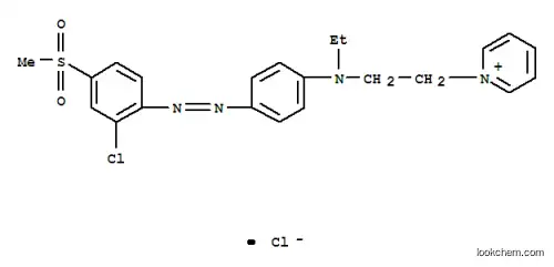 1-[2-[[4-[[2-クロロ-4-(メチルスルホニル)フェニル]アゾ]フェニル]エチルアミノ]エチル]ピリジニウム?クロリド