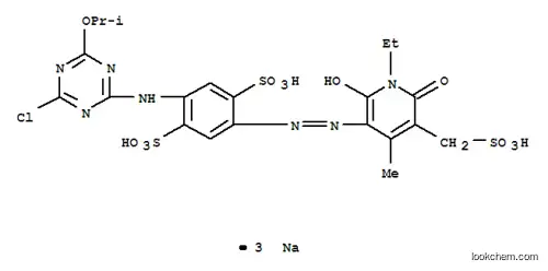 2-(4-クロロ-6-イソプロポキシ-1,3,5-トリアジン-2-イルアミノ)-5-(1-エチル-2-ヒドロキシ-5-スルホメチル-4-メチル-6-オキソ-1,6-ジヒドロピリジン-3-イルアゾ)-1,4-ベンゼンジスルホン酸トリナトリウム