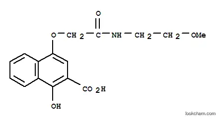 1-ヒドロキシ-4-[N-(2-メトキシエチル)カルバモイルメトキシ]-2-ナフトエ酸
