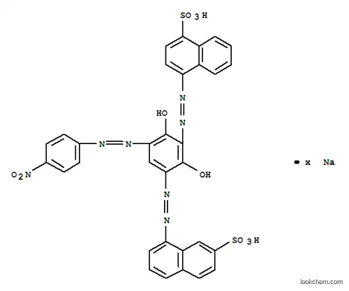 4-[[2,6-ジヒドロキシ-3-[(4-ニトロフェニル)アゾ]-5-[(7-スルホ-1-ナフタレニル)アゾ]フェニル]アゾ]-1-ナフタレンスルホン酸/ナトリウム,(1:x)
