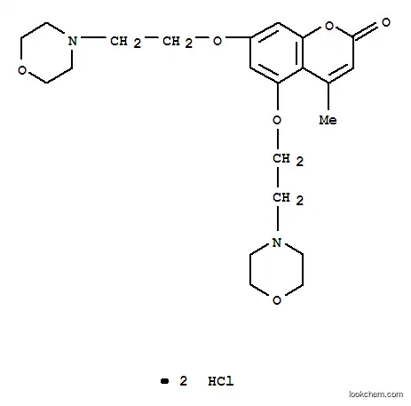 4-메틸-5,7-비스(2-모르폴리노에톡시)-2-벤조피론 이염산염