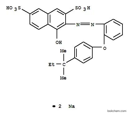 3-[[2-(4-tert-ペンチルフェノキシ)フェニル]アゾ]-4-ヒドロキシ-2,7-ナフタレンジスルホン酸ジナトリウム