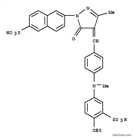 6-[[4-[[4-[(4-エトキシ-3-スルホフェニル)メチルアミノ]フェニル]メチレン]-4,5-ジヒドロ-3-メチル-5-オキソ-1H-ピラゾール]-1-イル]-2-ナフタレンスルホン酸