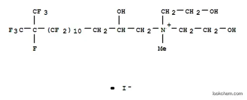 비스(2-하이드록시에틸)메틸[4,4,5,5,6,6,7,7,8,8,9,9,10,10,11,11,12,12,13,13,14,15,15,15, 2-테트라코사플루오로-14-히드록시-XNUMX-(트리플루오로메틸)펜타데실]암모늄 요오다이드